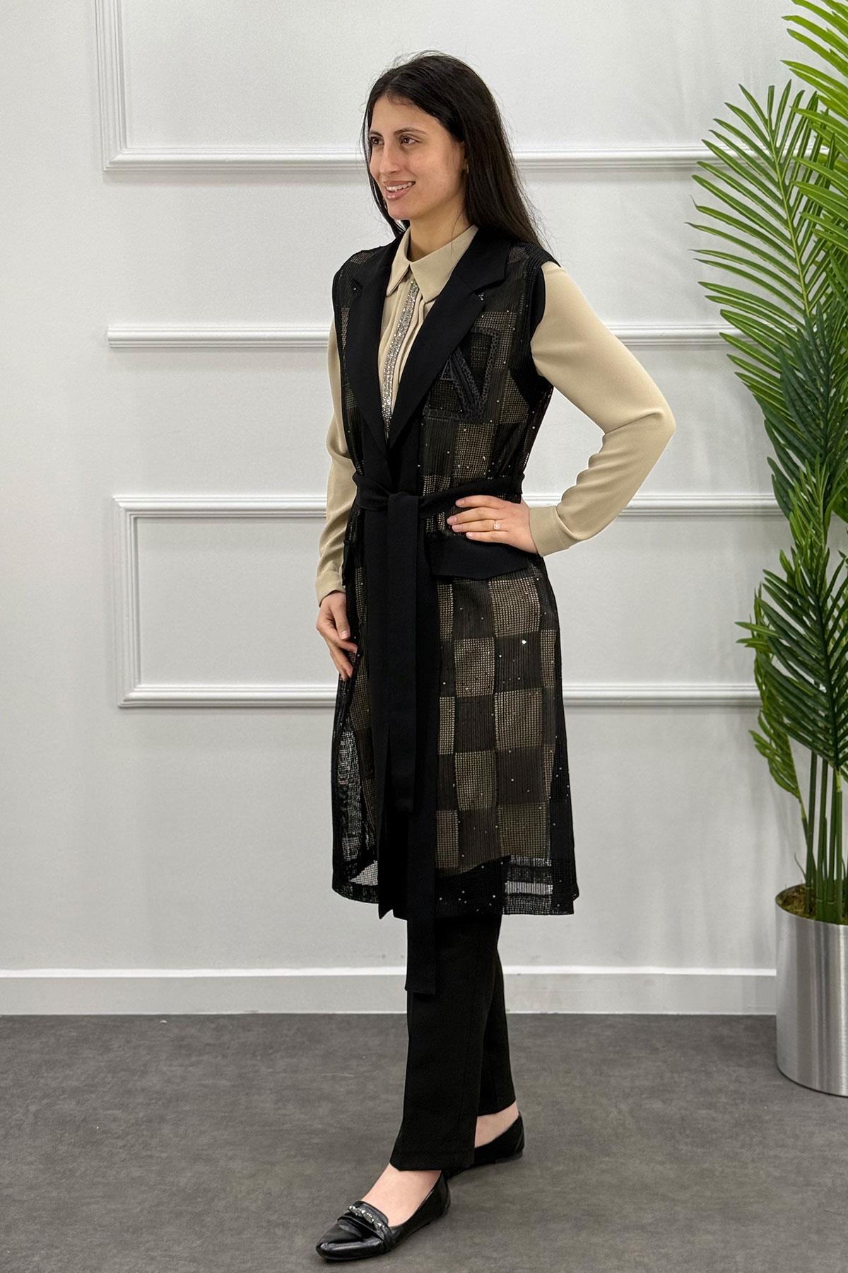 2086 Alyaka Yelek - Siyah