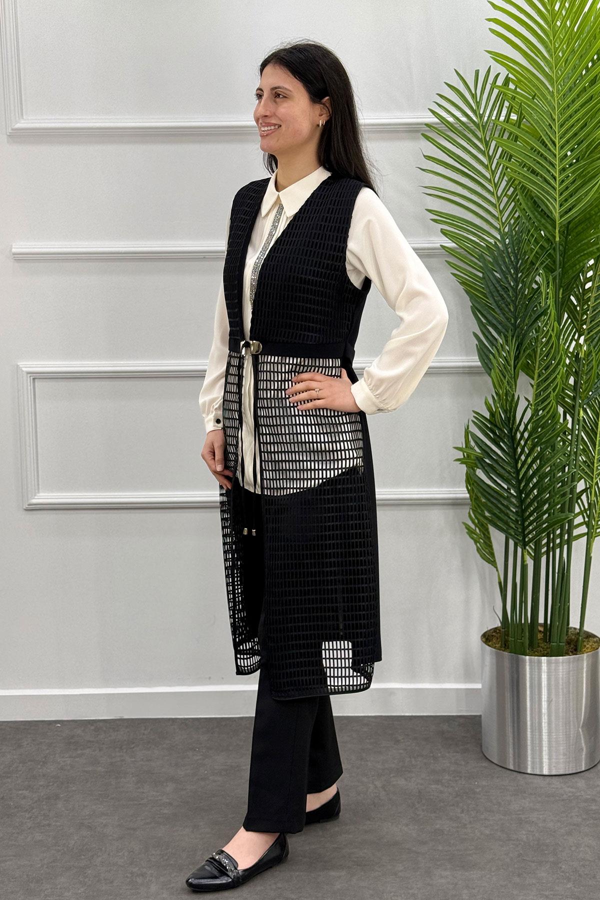 2087 Alyaka Yelek - Siyah