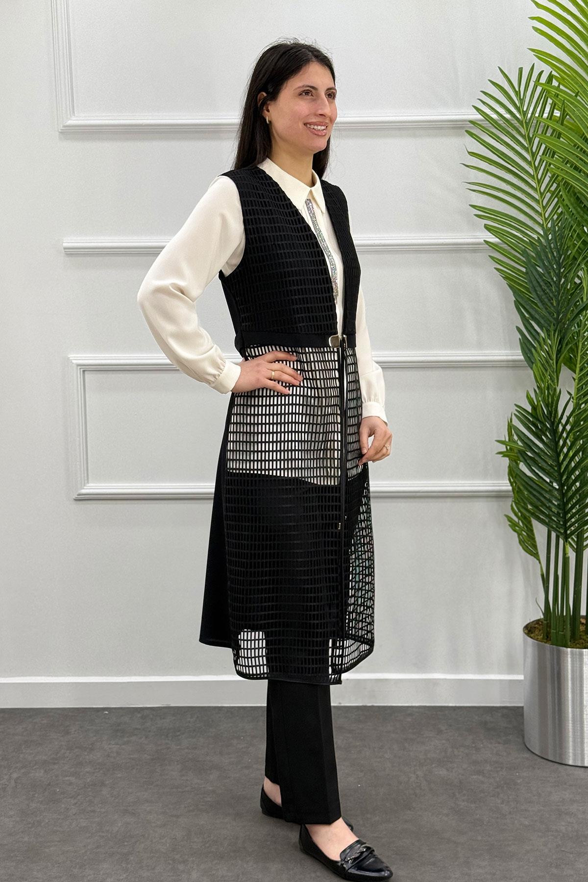 2087 Alyaka Yelek - Siyah