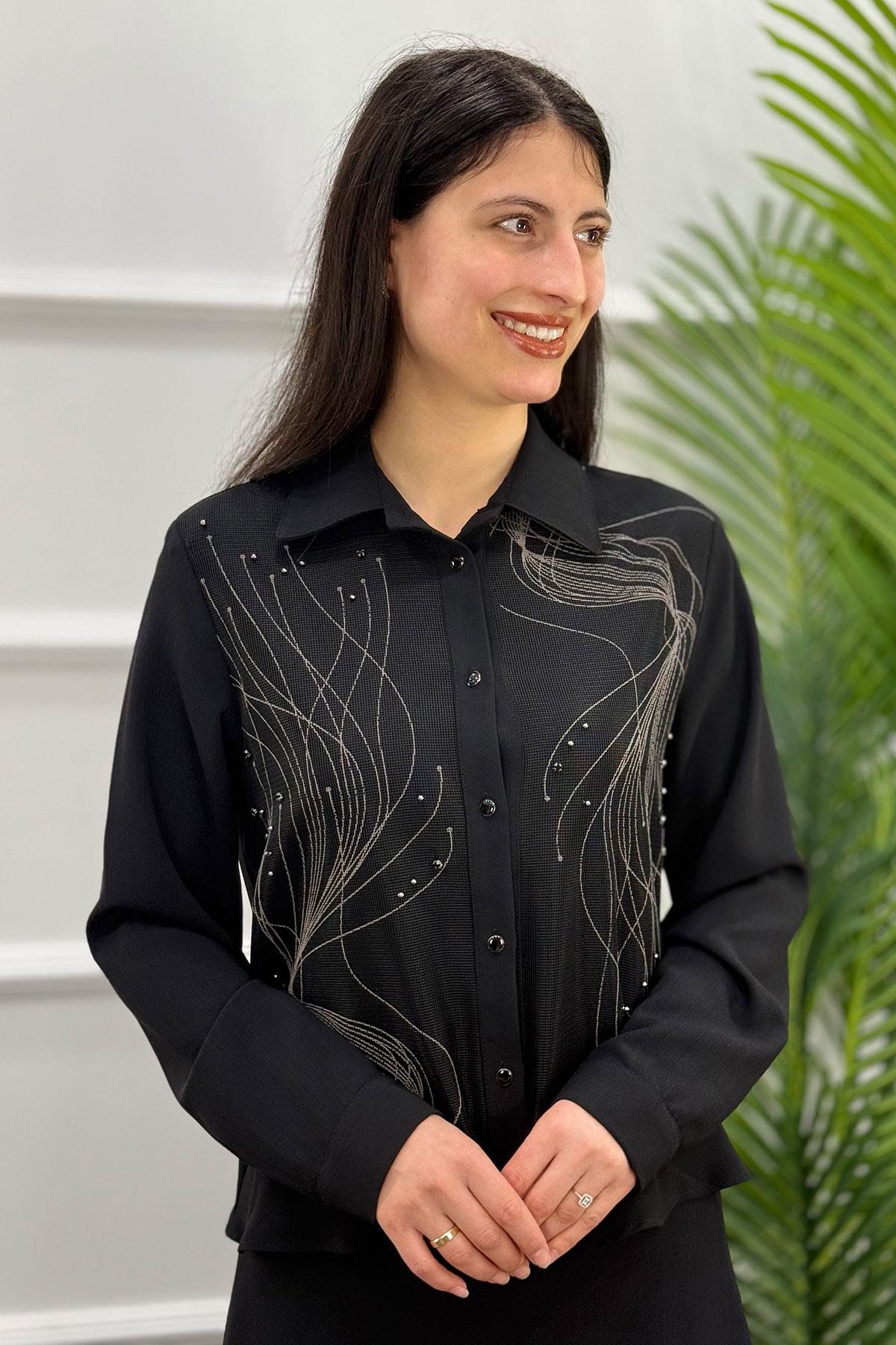 2134 MODA NERVÜR ETEK TAKIM - Siyah