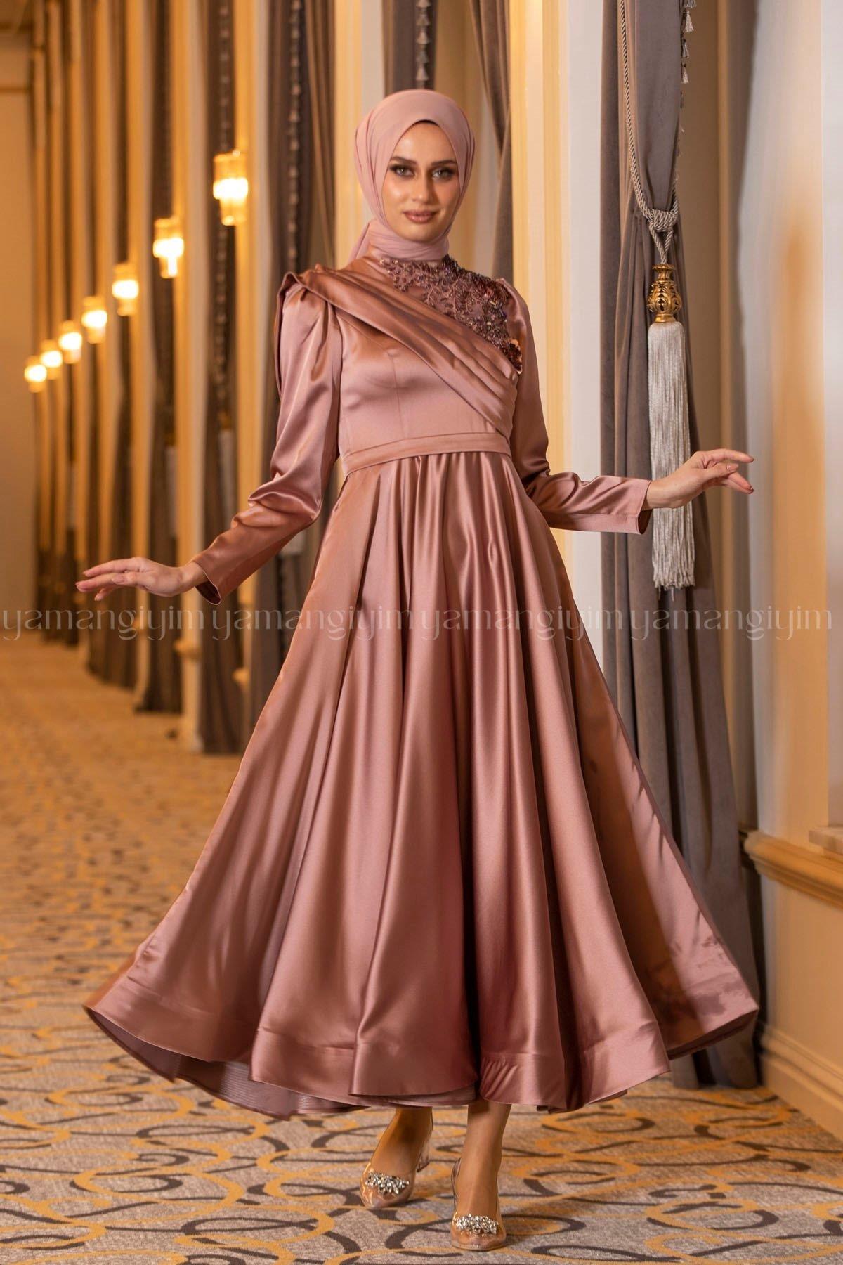 2218 NEW ELEGANS ELBİSE - Bakır