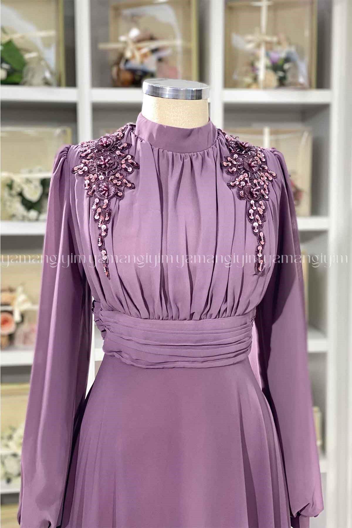 2219 NEW ELEGANS ELBİSE - Gül