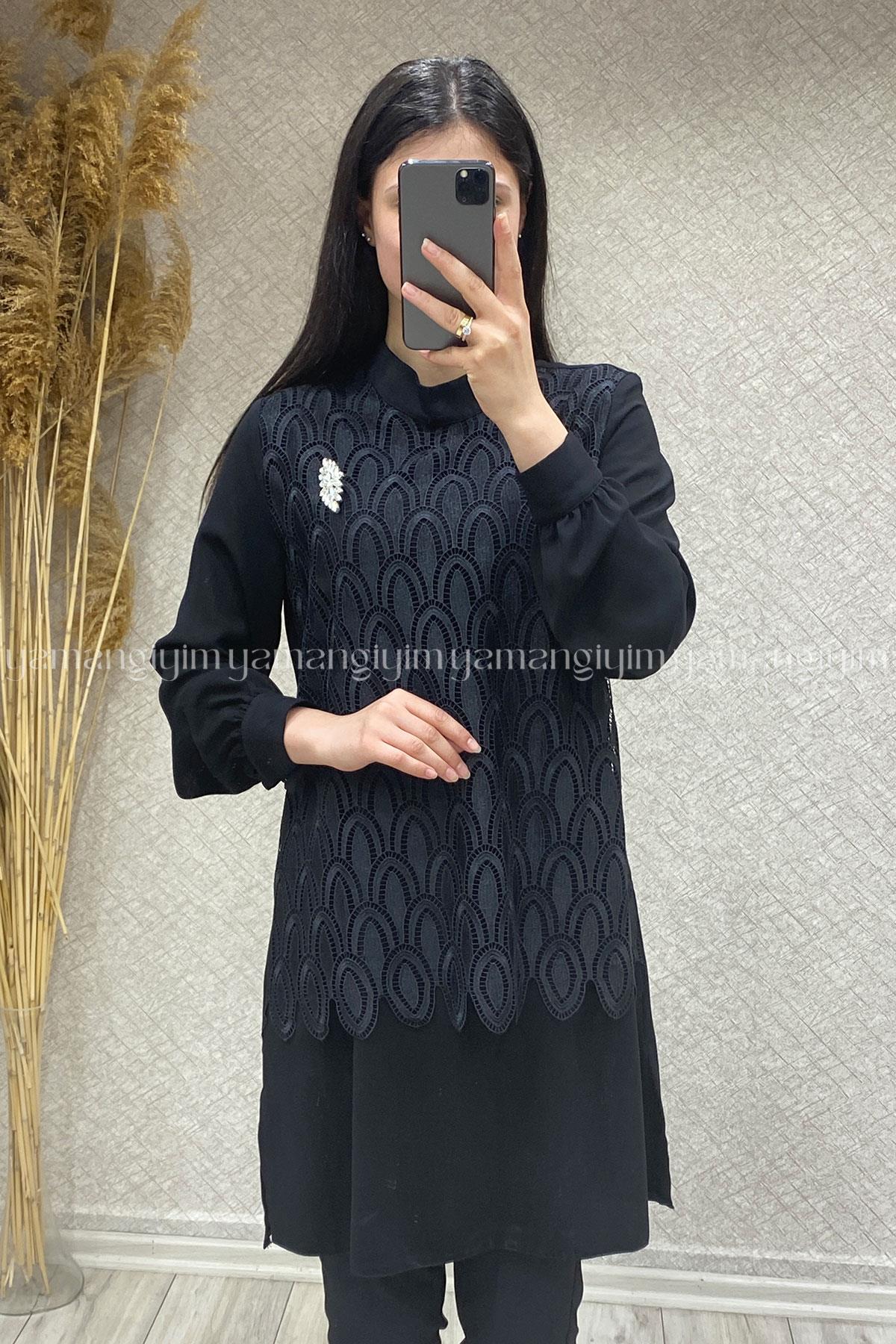 2238 MORİPEK TUNİK - Siyah