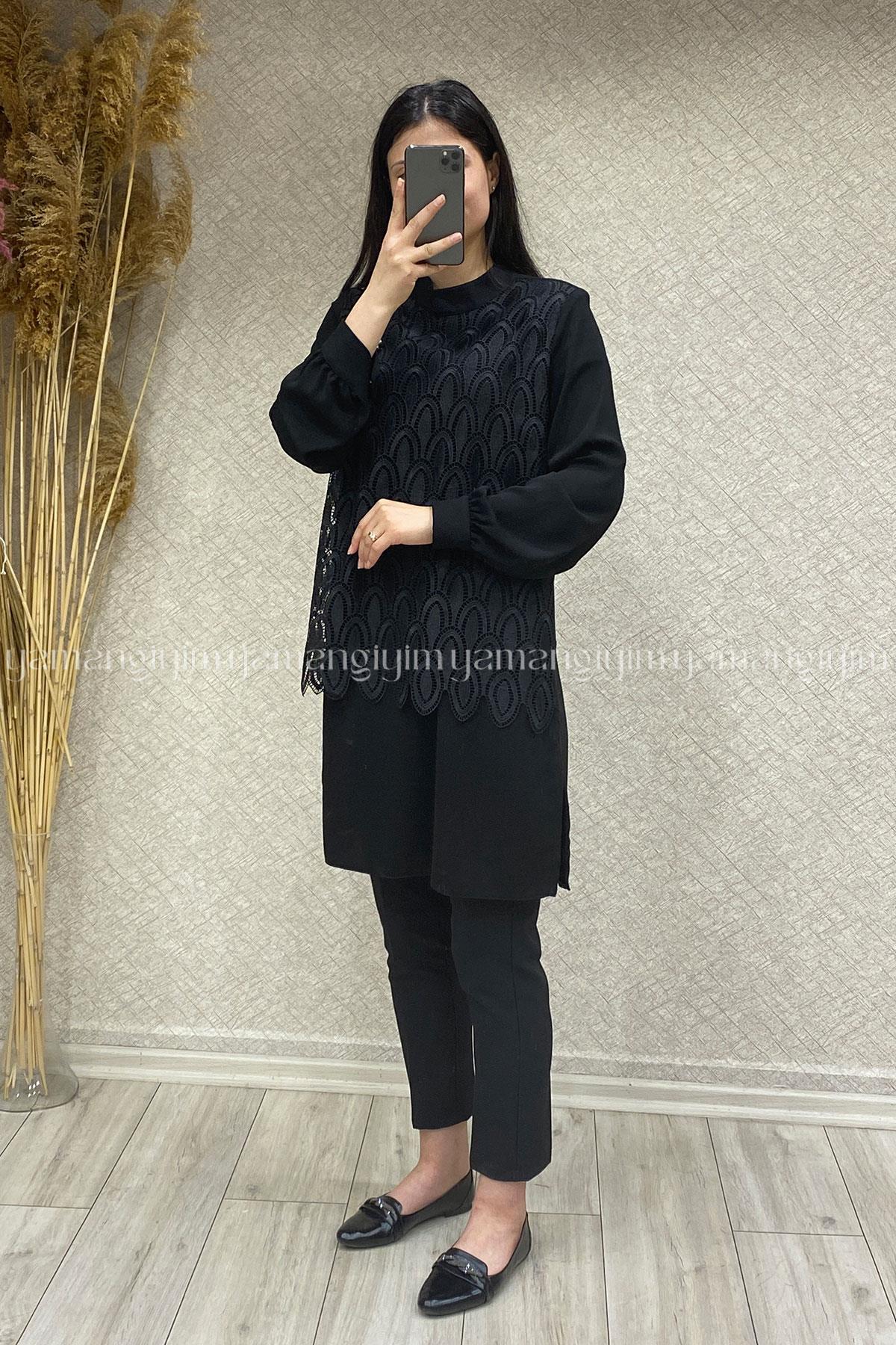 2238 MORİPEK TUNİK - Siyah