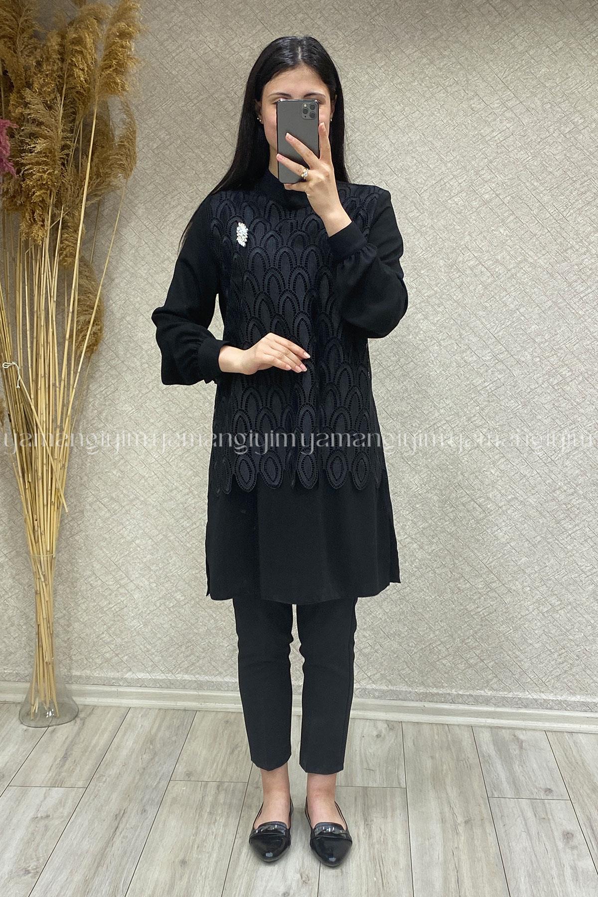 2238 MORİPEK TUNİK - Siyah