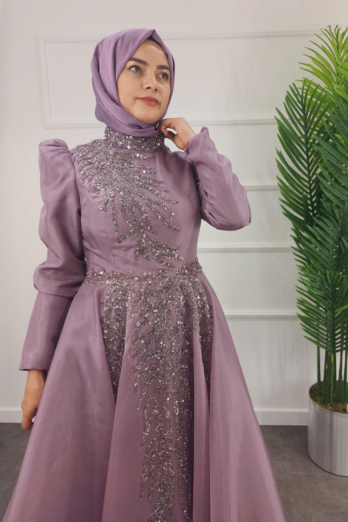 2268 NEW ELEGANS ELBİSE - Gül