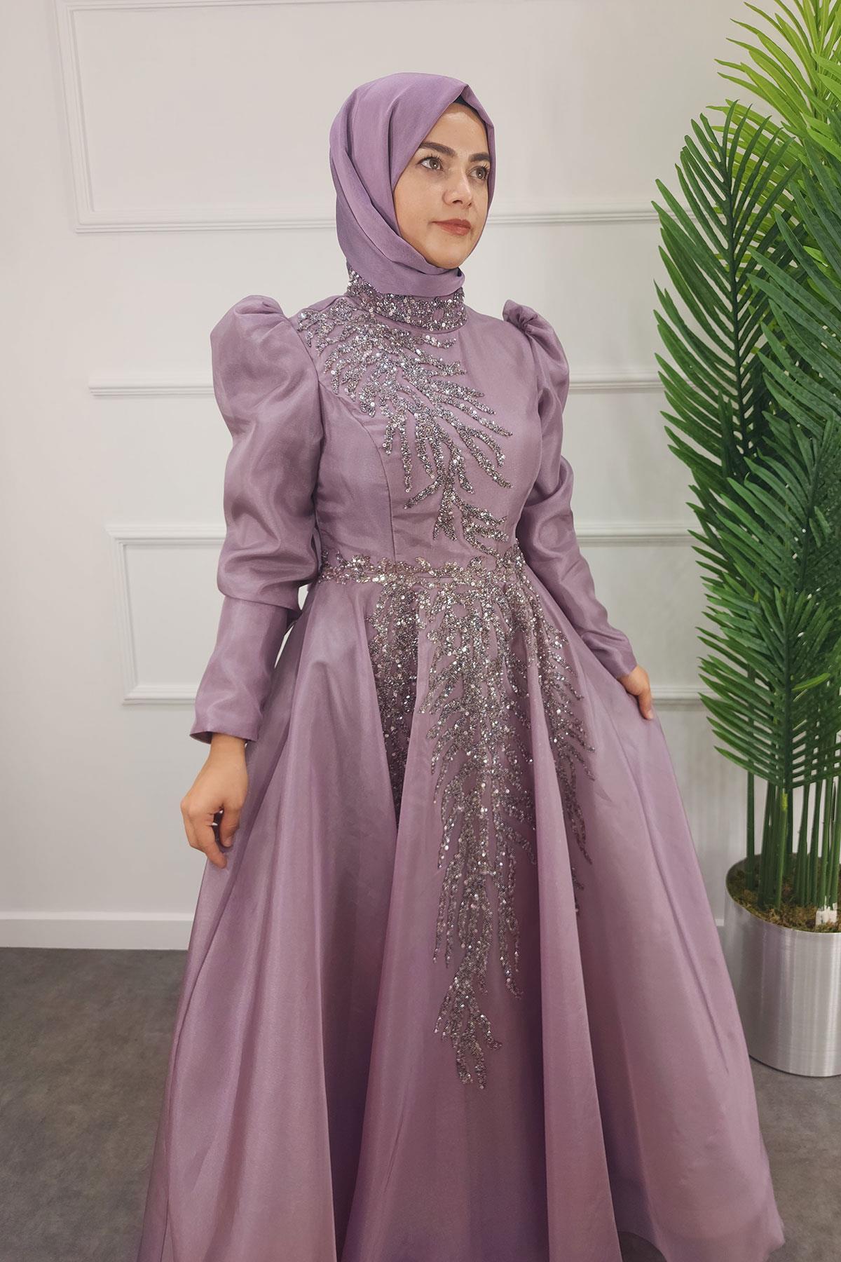 2268 NEW ELEGANS ELBİSE - Gül