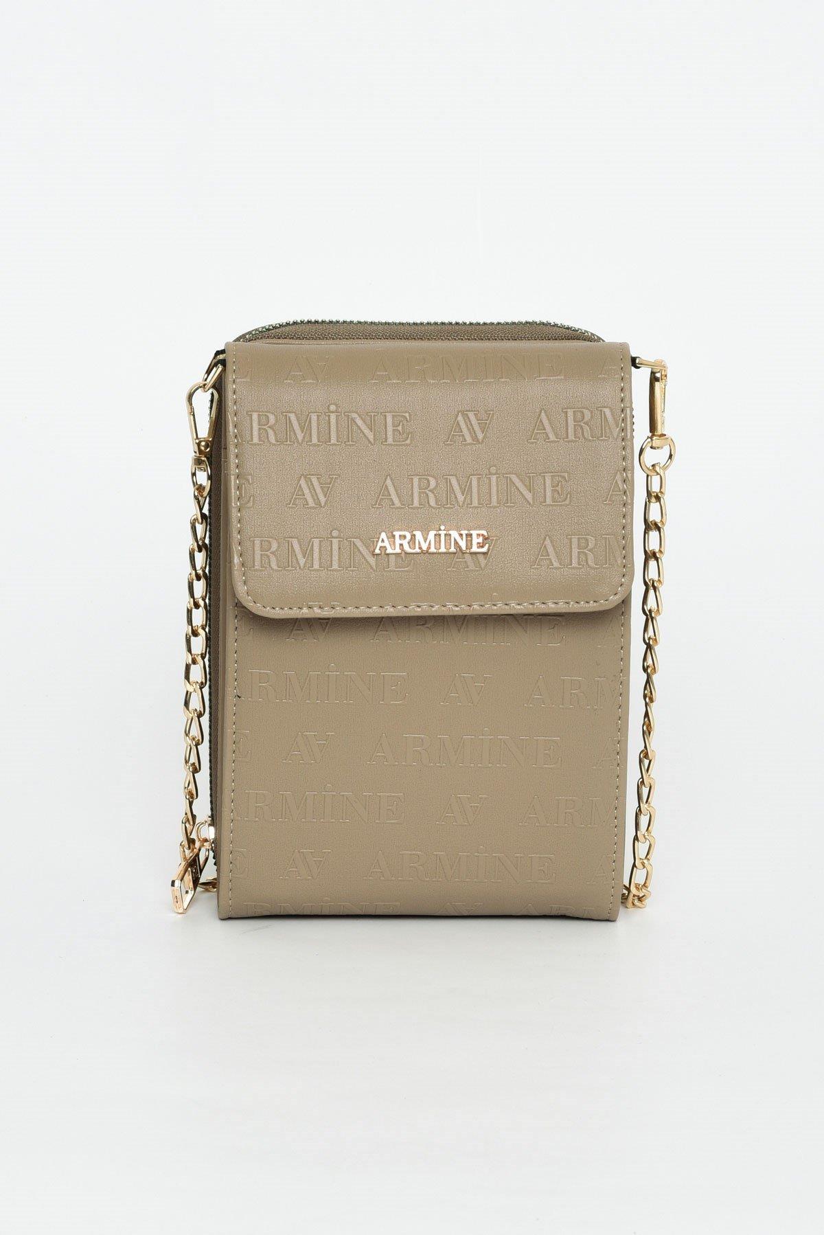 266 ARMİNE BAYAN ÇANTA LAZER - Vizon