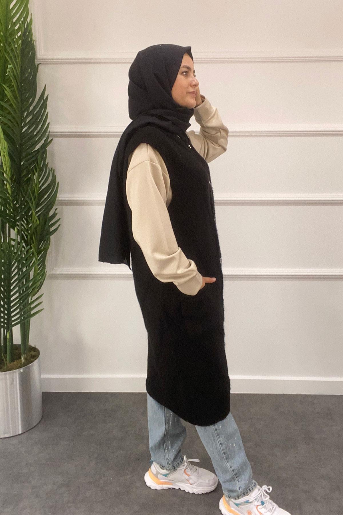 3035 GAYE YELEK - Siyah