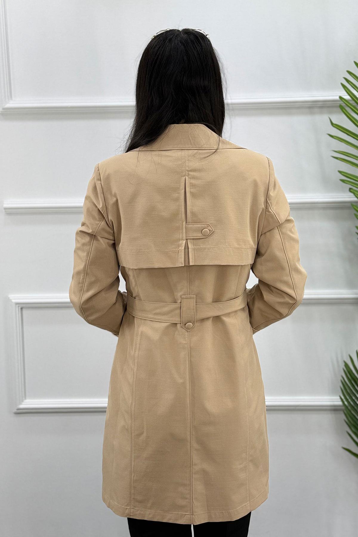 3375 ALYAKA TRENÇ KAP - Camel