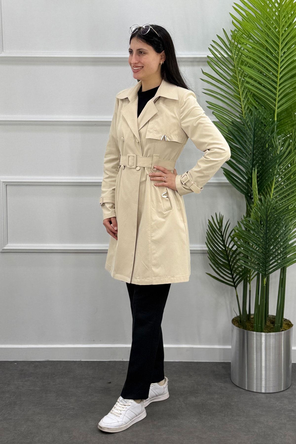 3375 ALYAKA TRENÇ KAP - Kemik