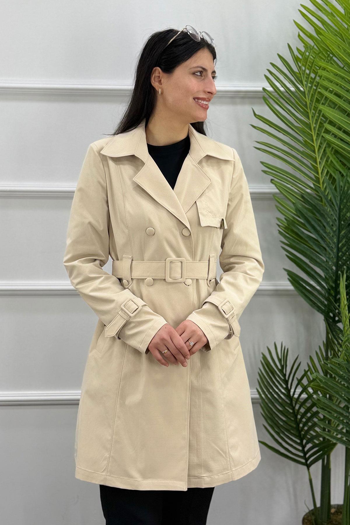 3375 ALYAKA TRENÇ KAP - Kemik