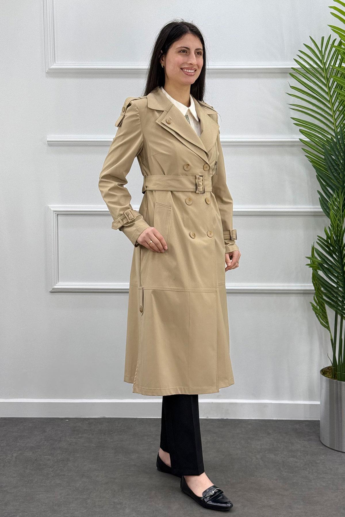 3376 Alyaka Trenç Kap - Camel