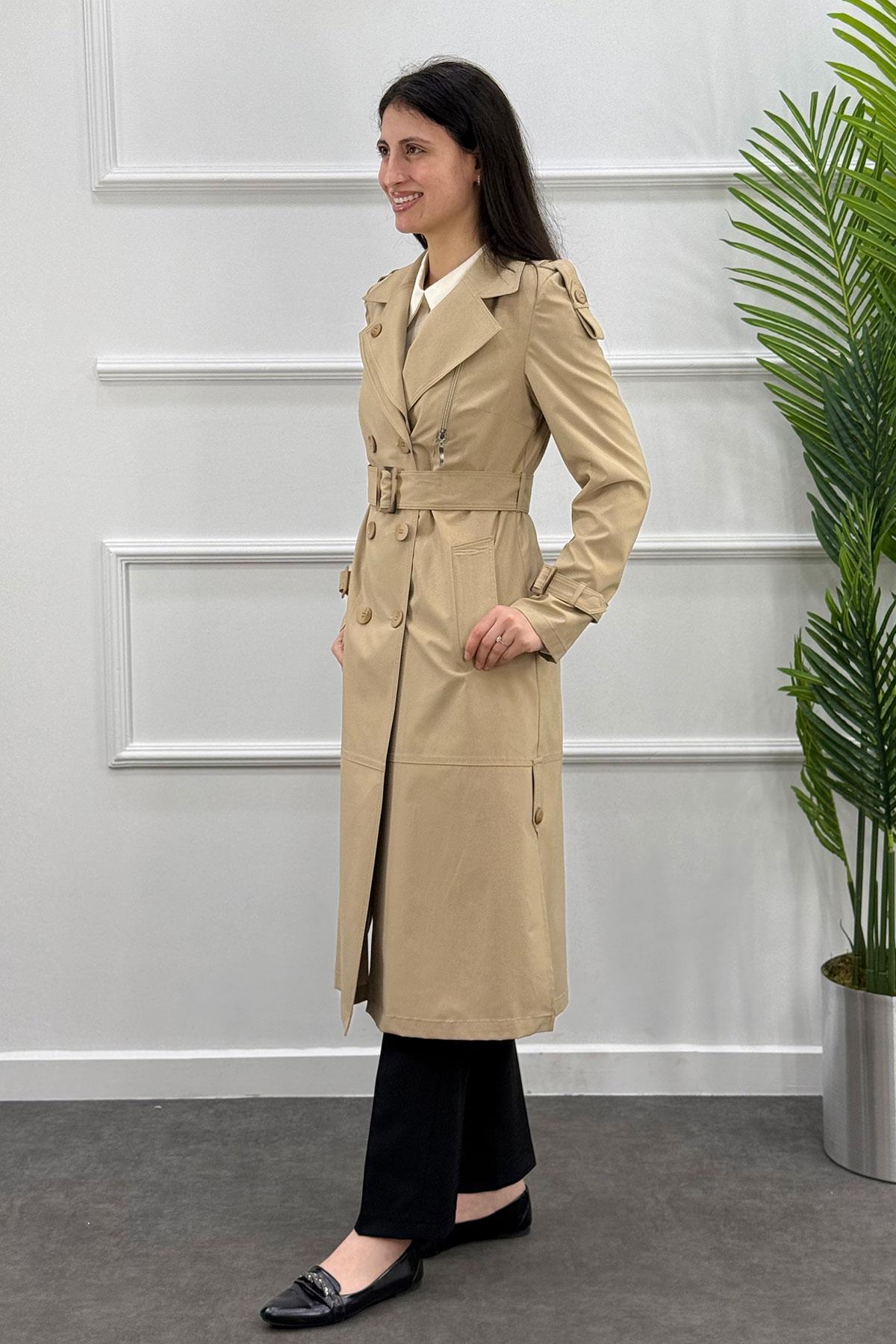 3376 Alyaka Trenç Kap - Camel