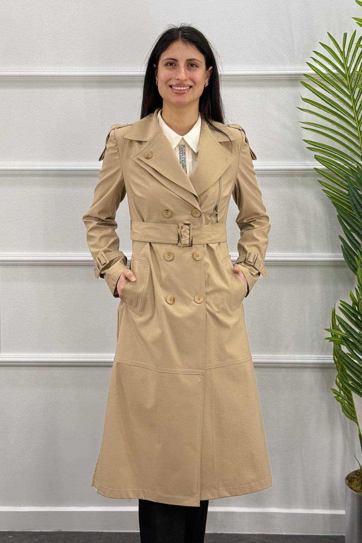 3376 Alyaka Trenç Kap - Camel