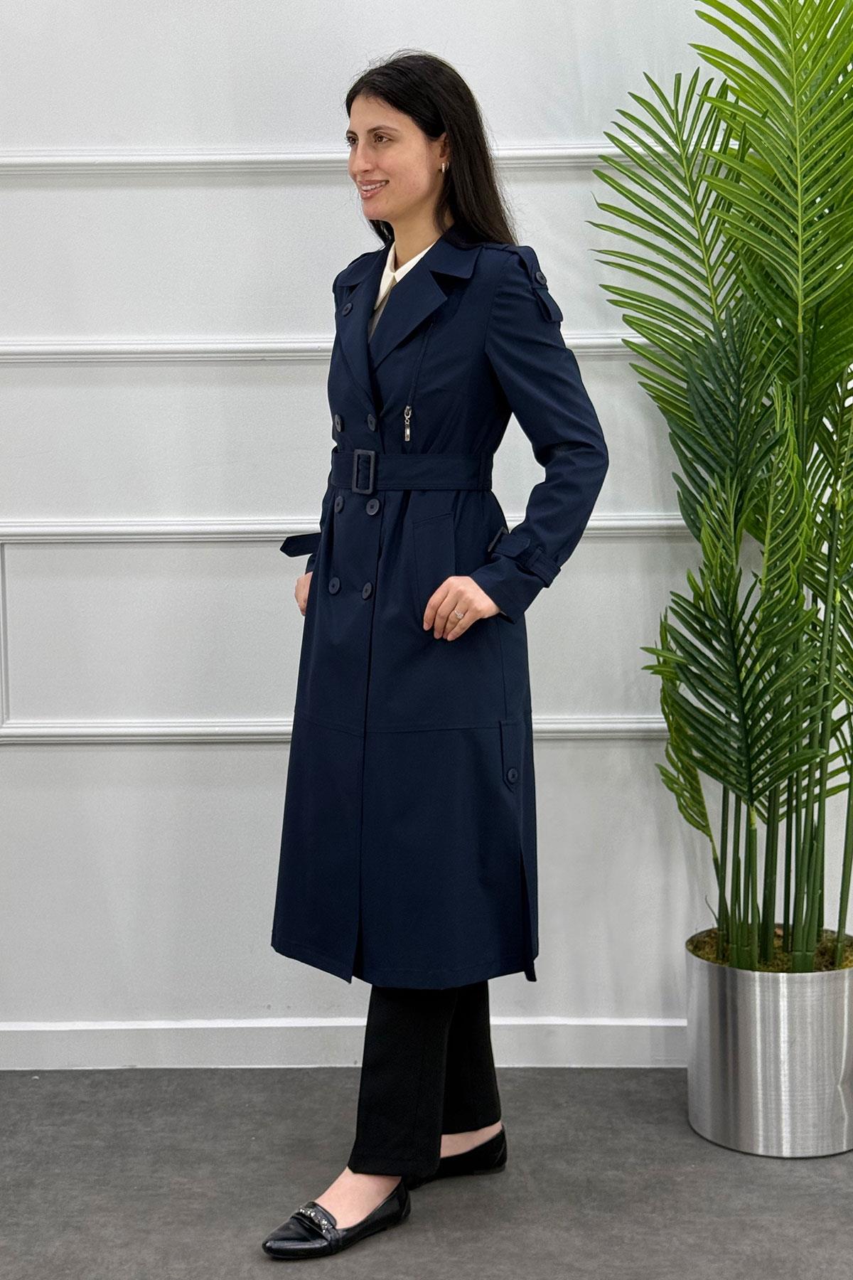 3376 Alyaka Trenç Kap - Lacivert