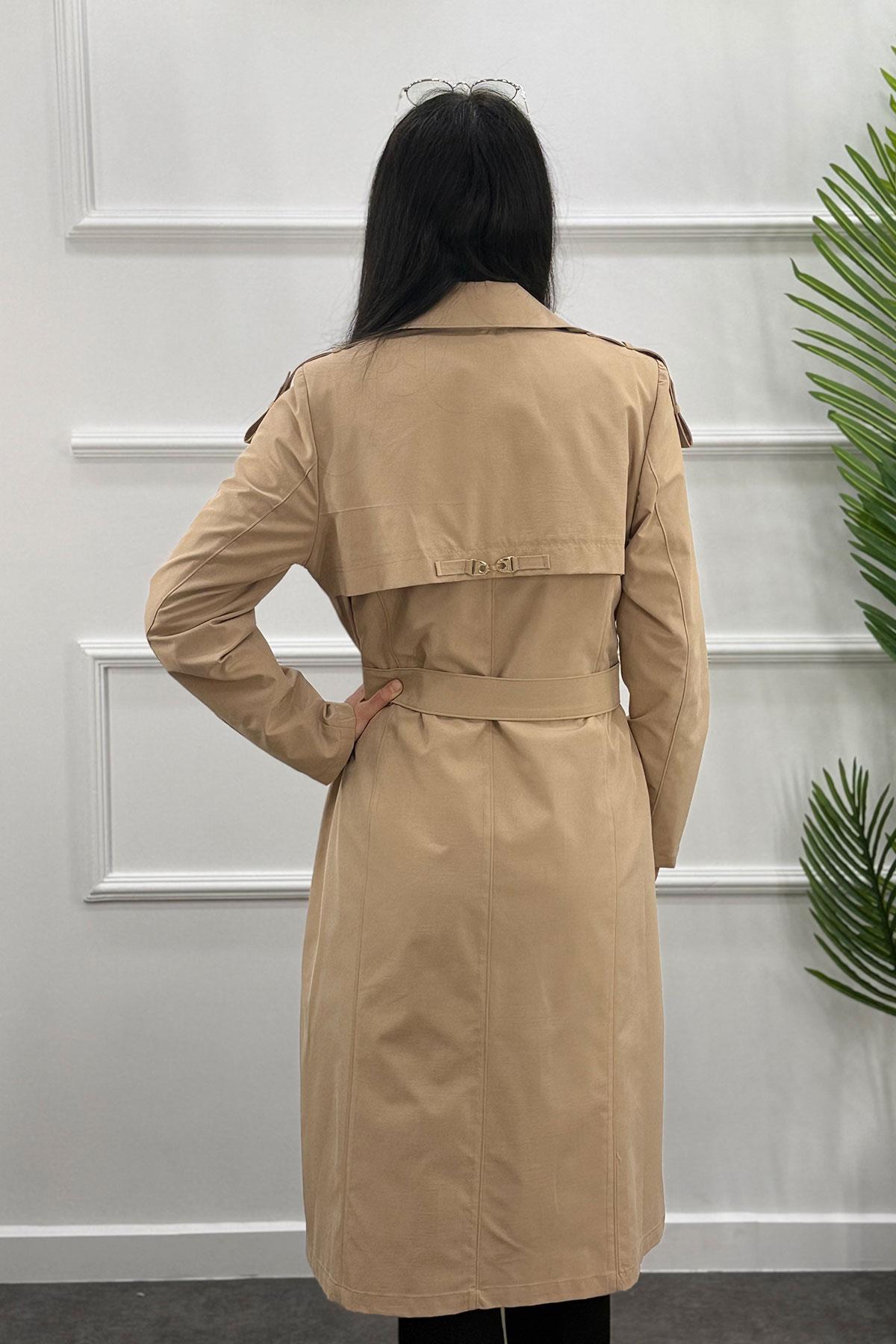 3378 ALYAKA TRENÇ KAP - Camel