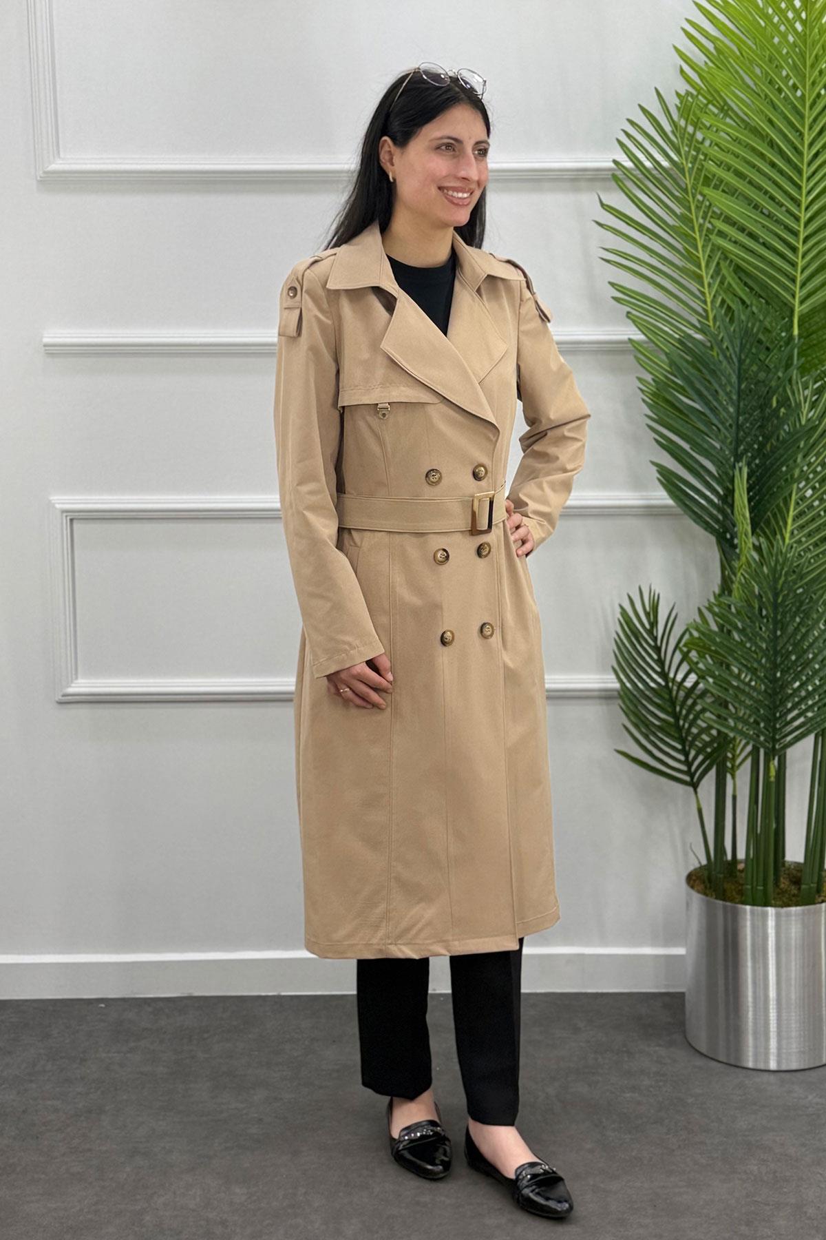 3378 ALYAKA TRENÇ KAP - Camel