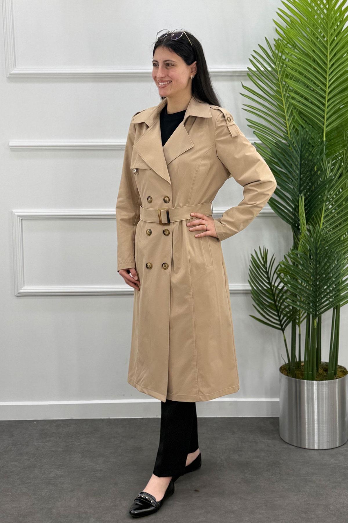 3378 ALYAKA TRENÇ KAP - Camel