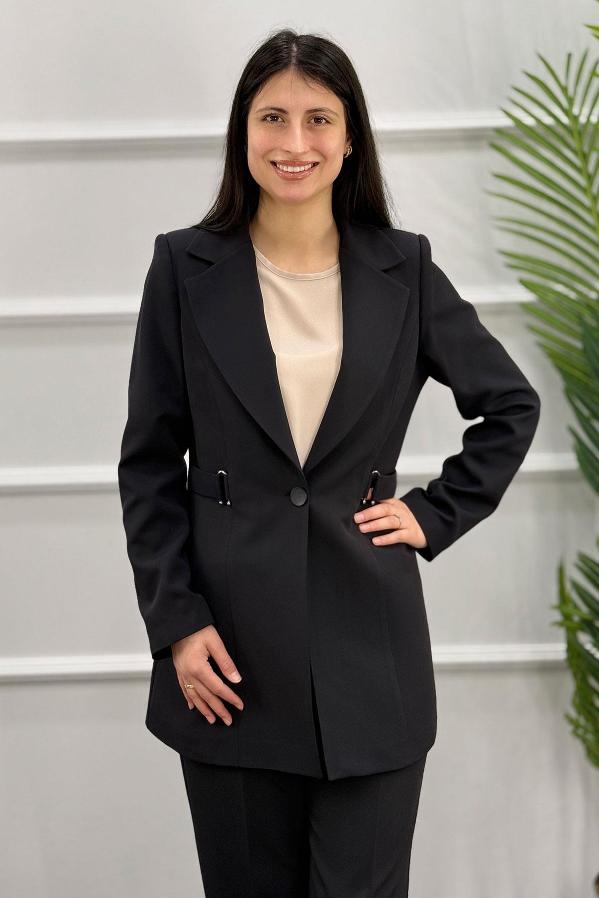 3385 Alyaka Double Takım - Siyah