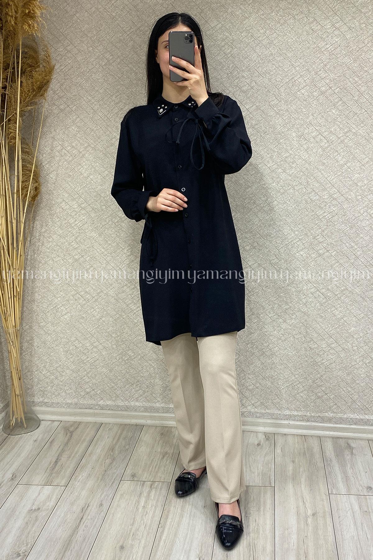 3729 JANSET TUNİK - Siyah