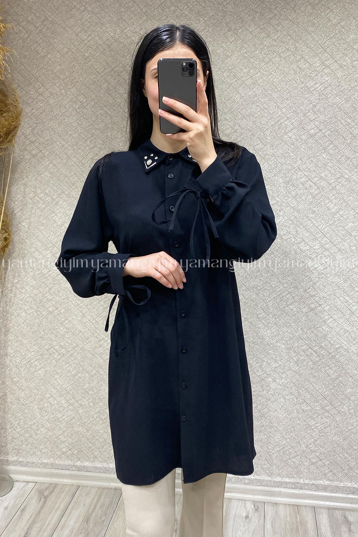 3729 JANSET TUNİK - Siyah