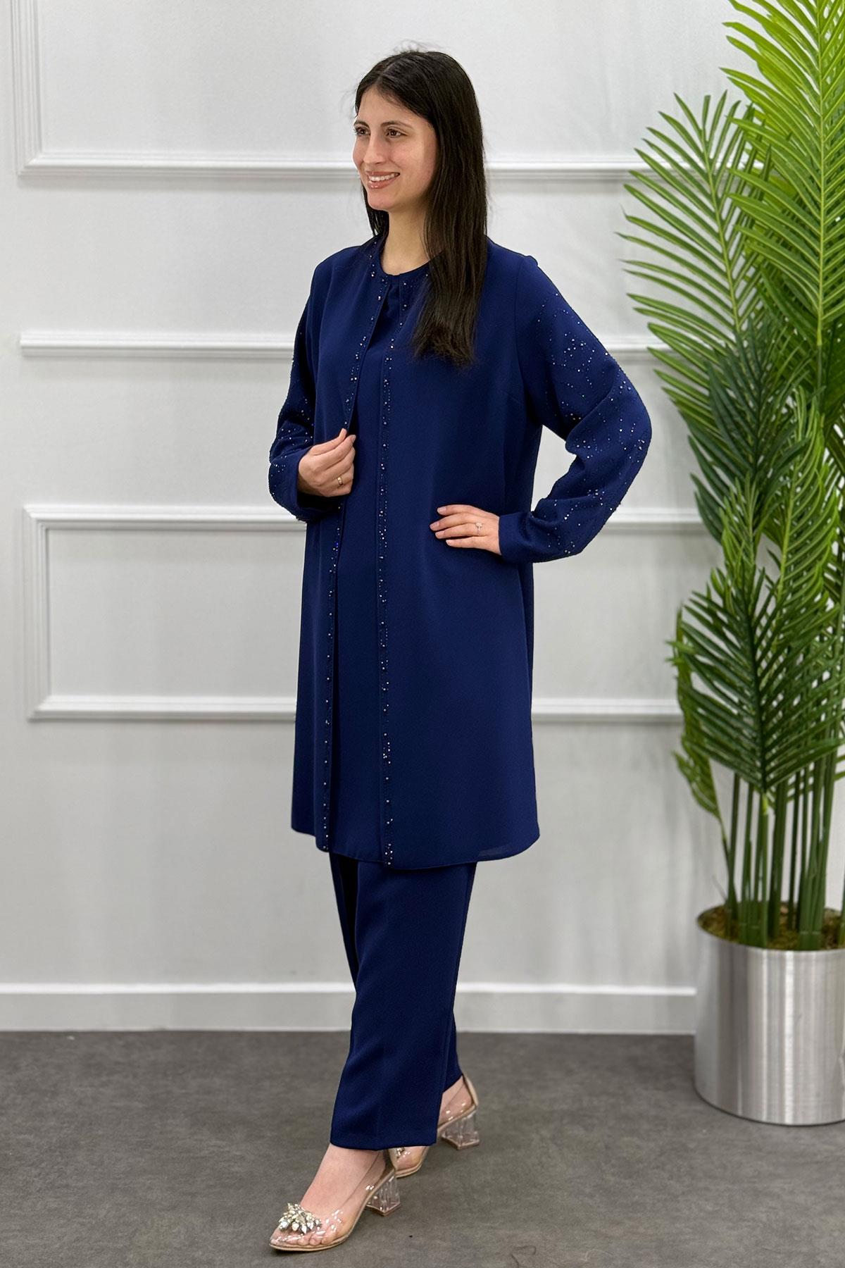 4162 Alyaka 2'li Anne Takım - İndigo