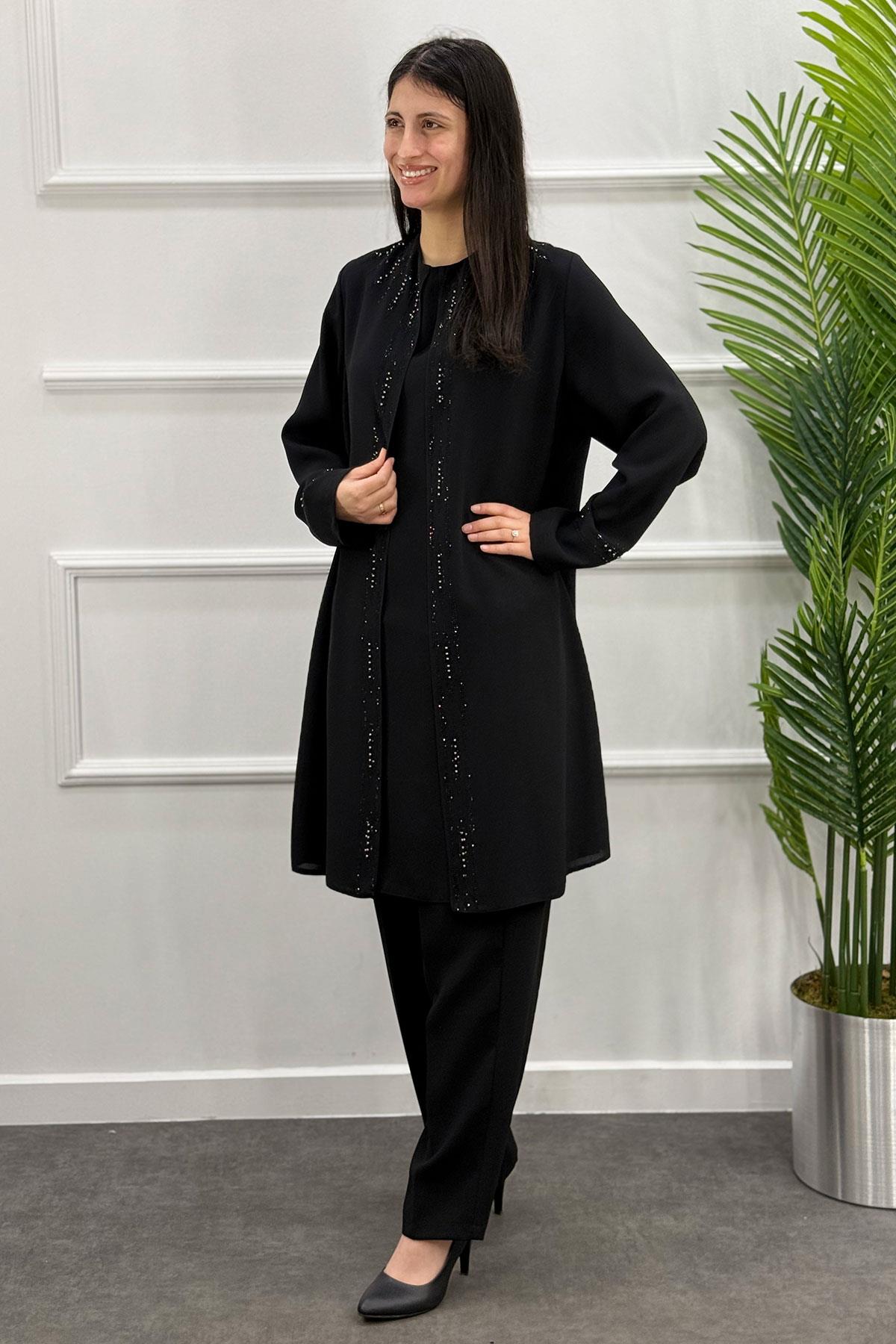 4163 Alyaka Anne Takım - Siyah