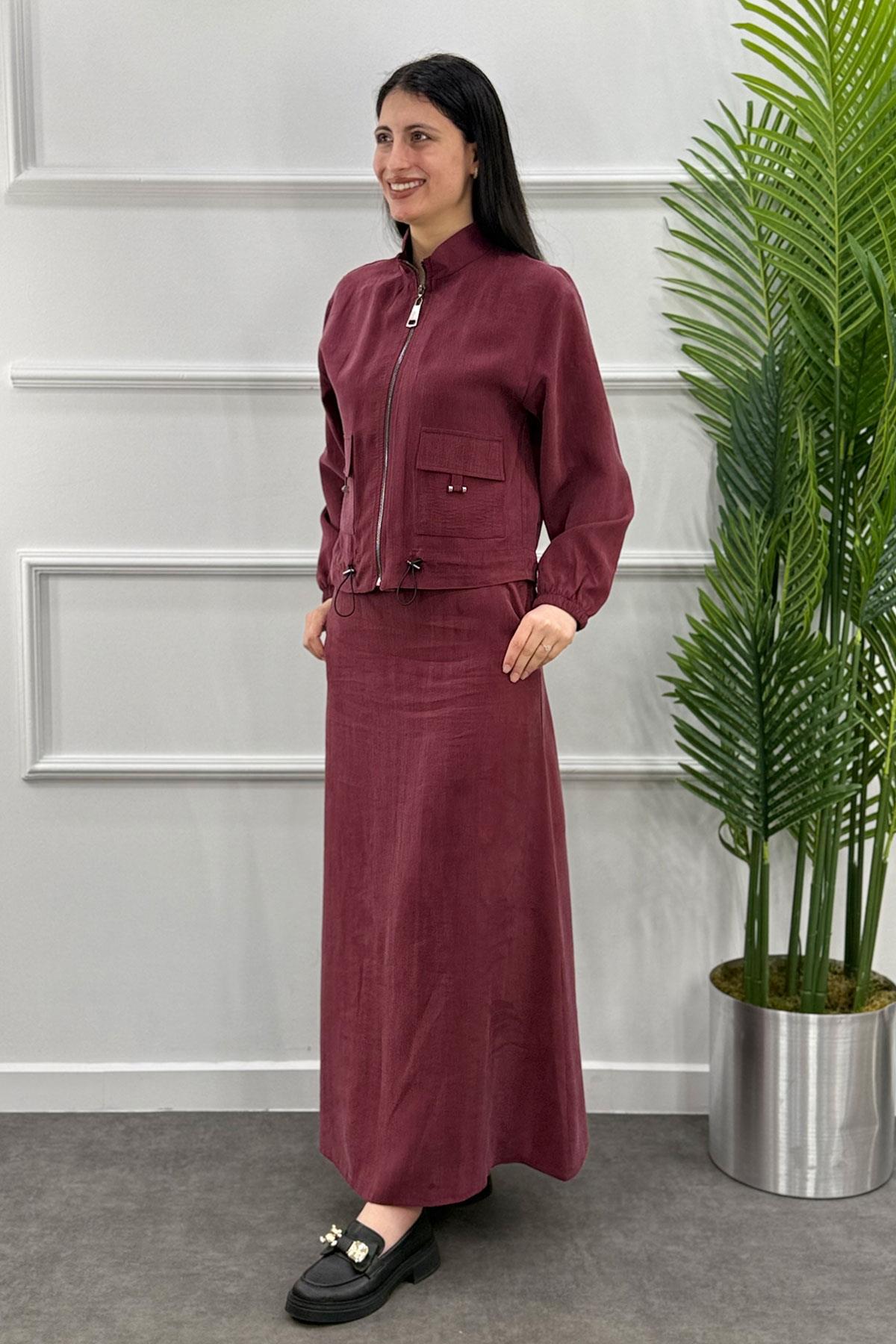 4200 Tesla Etekli Takım - Bordo