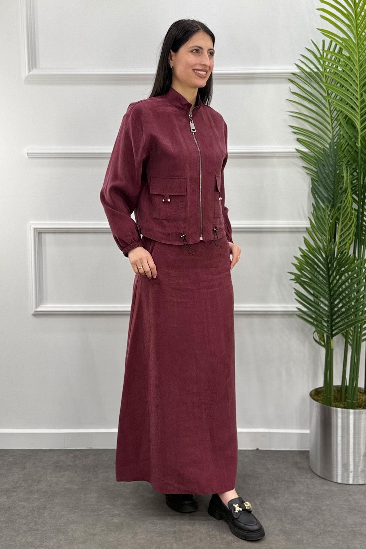 4200 Tesla Etekli Takım - Bordo