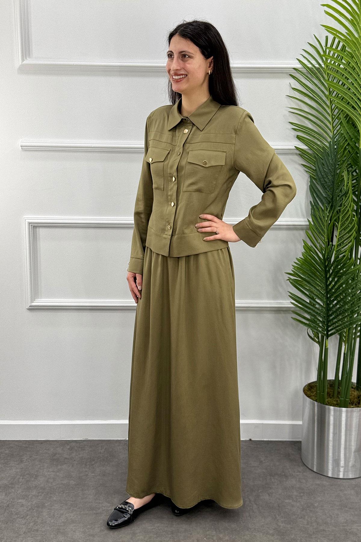 4201 Alyaka Etekli Takım - Haki