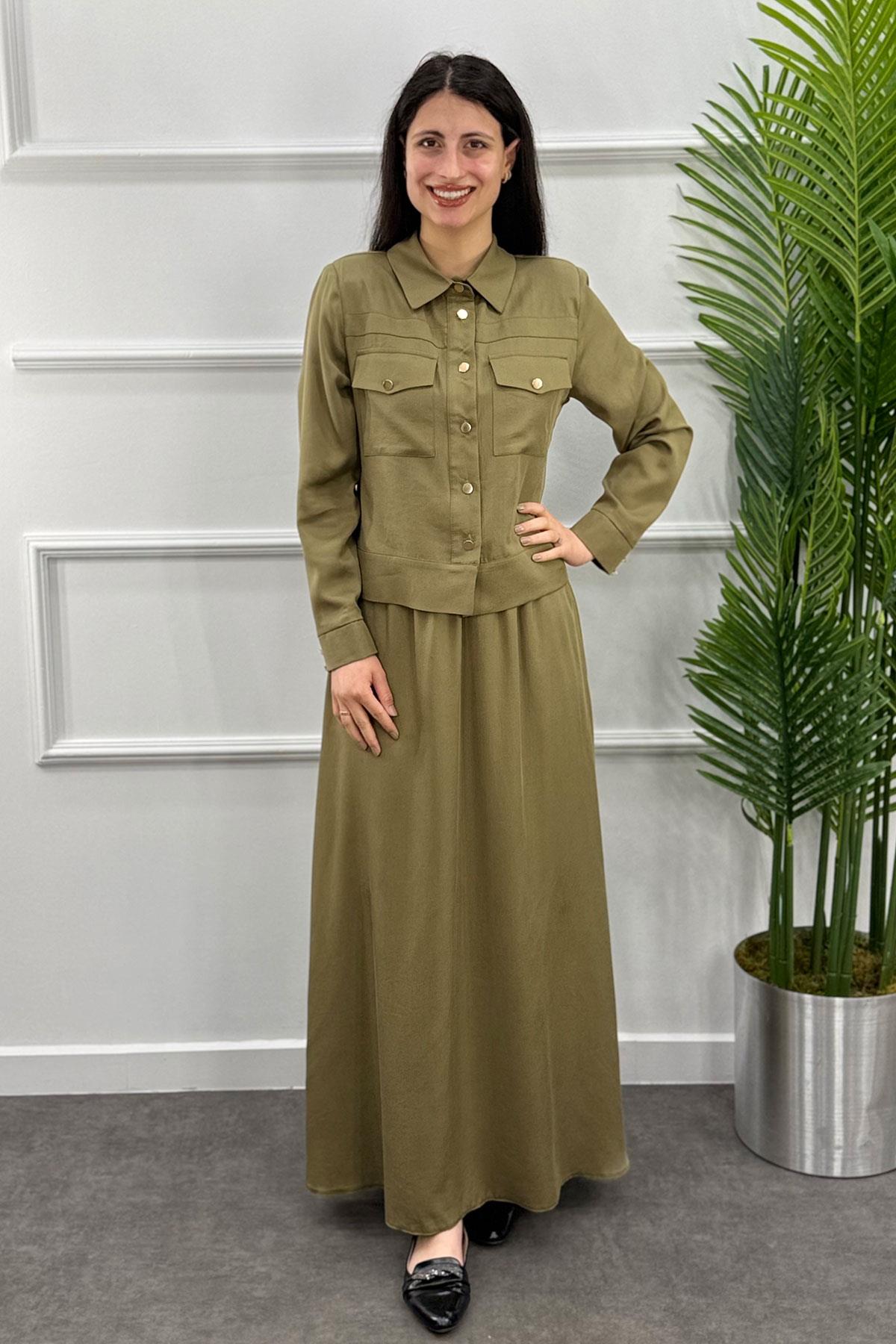 4201 Alyaka Etekli Takım - Haki