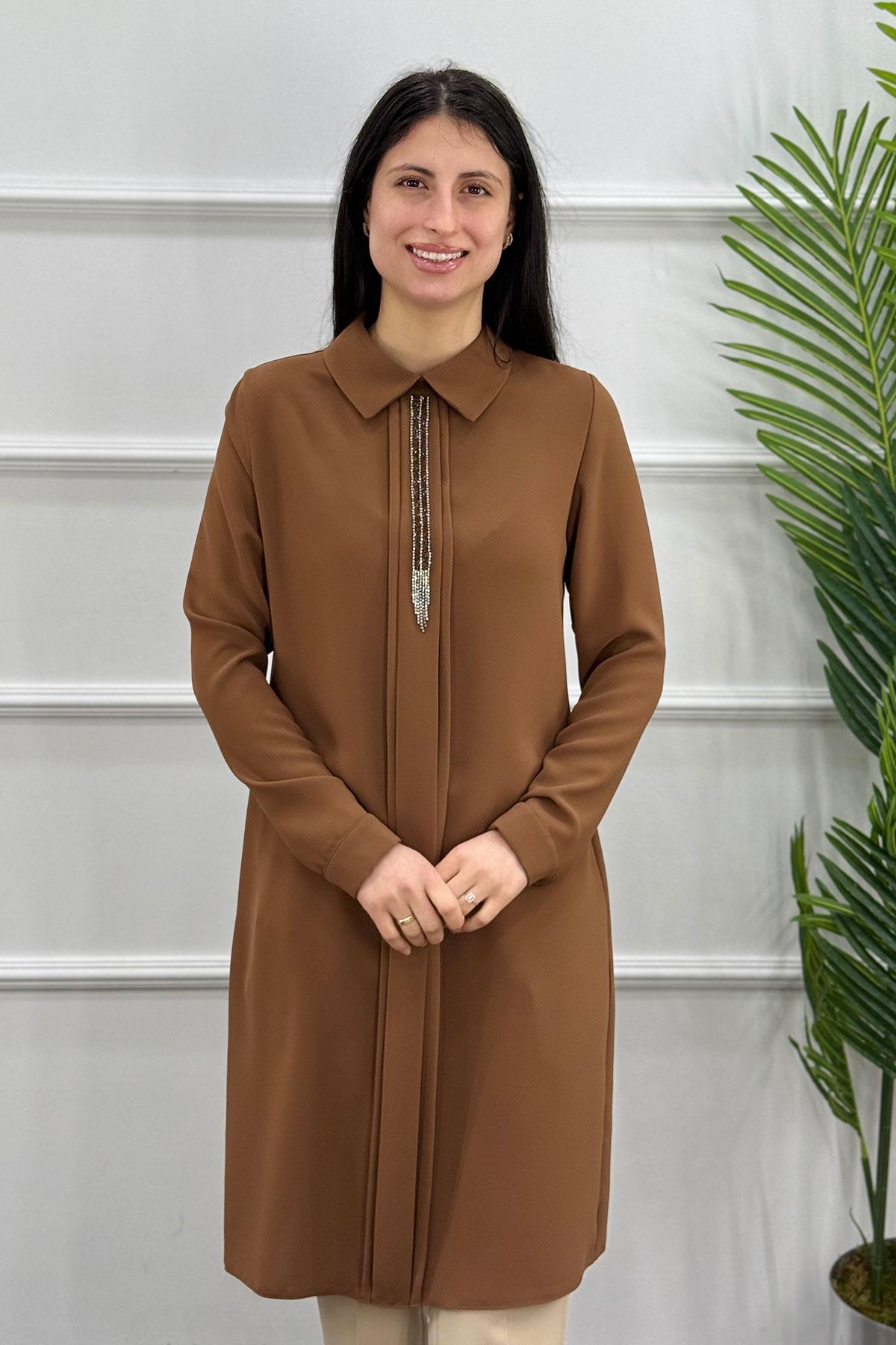 5443 Alyaka Polo Tunik - Taba