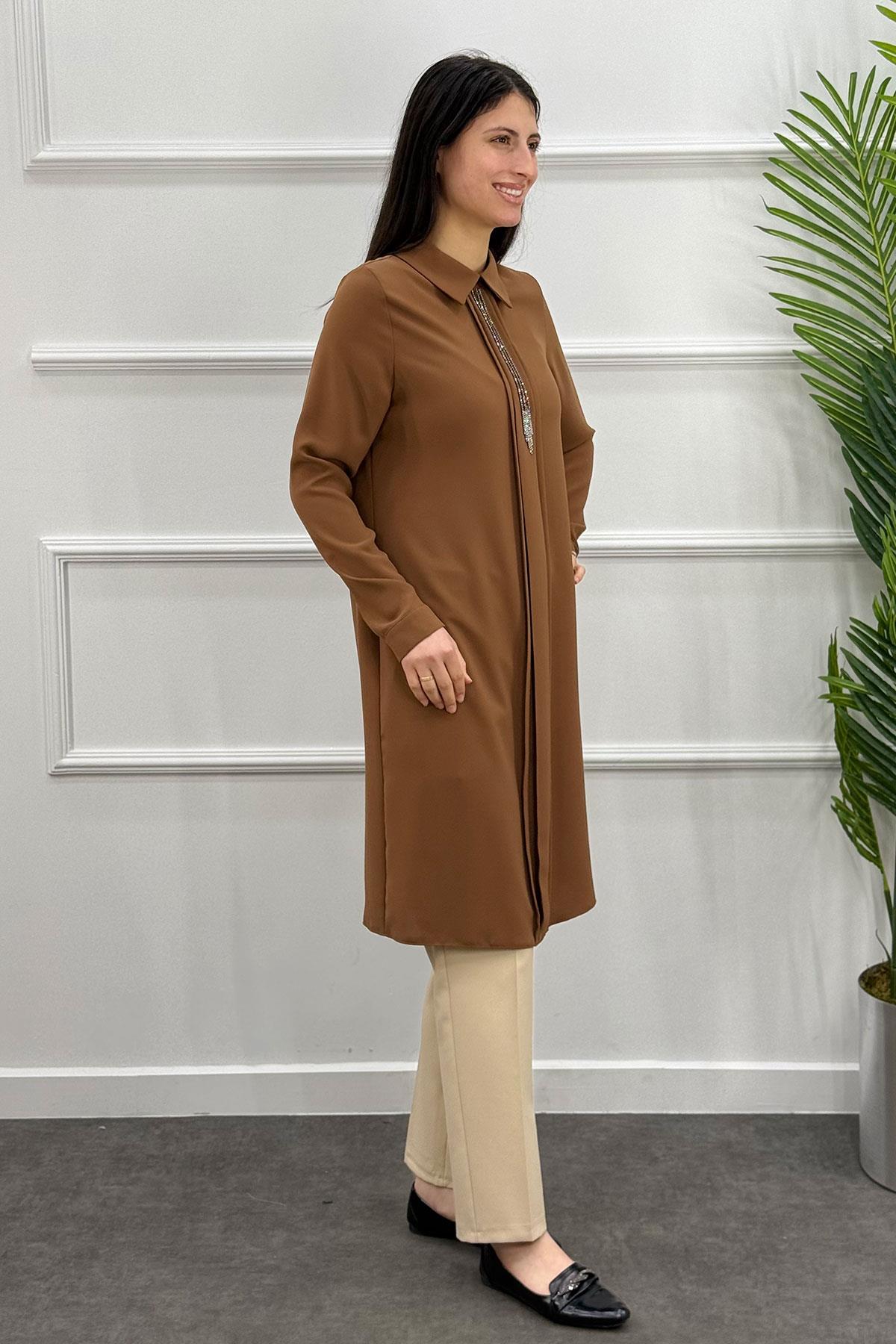 5443 Alyaka Polo Tunik - Taba