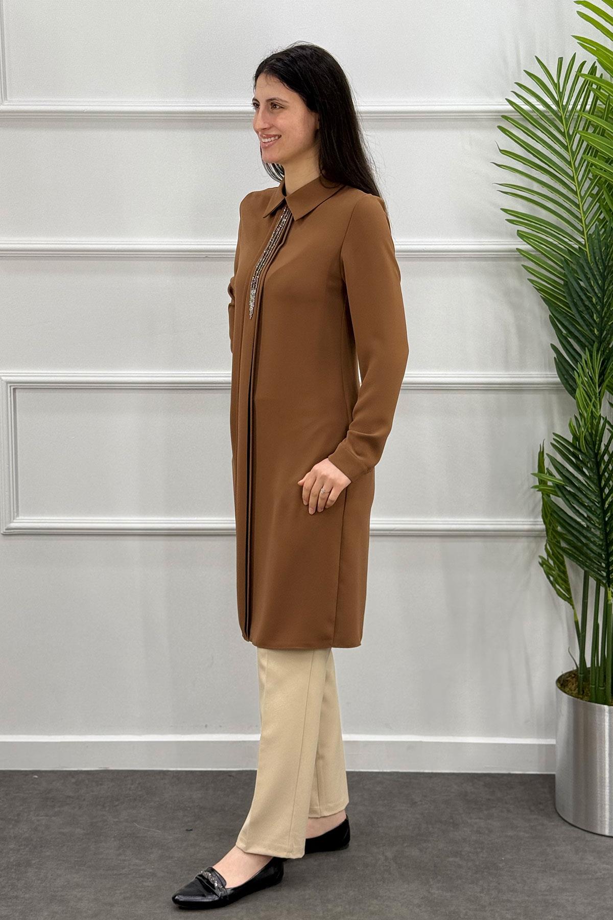 5443 Alyaka Polo Tunik - Taba