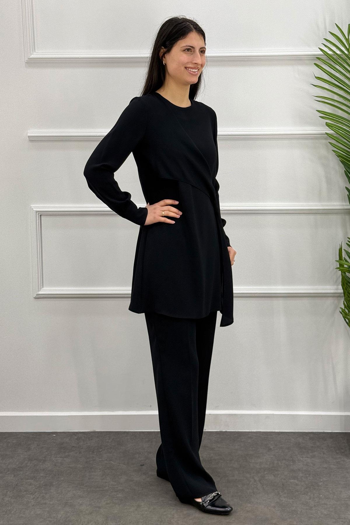 6025 Gaze Sahra Takım - Siyah