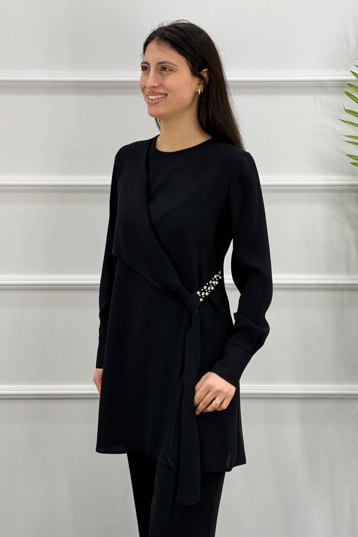 6025 Gaze Sahra Takım - Siyah