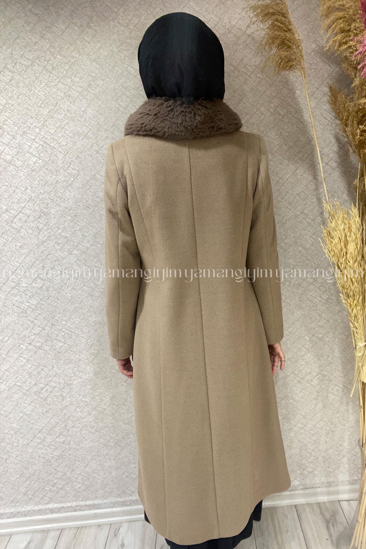 7336 PANOVA DİAGONEL KABAN - BEJ