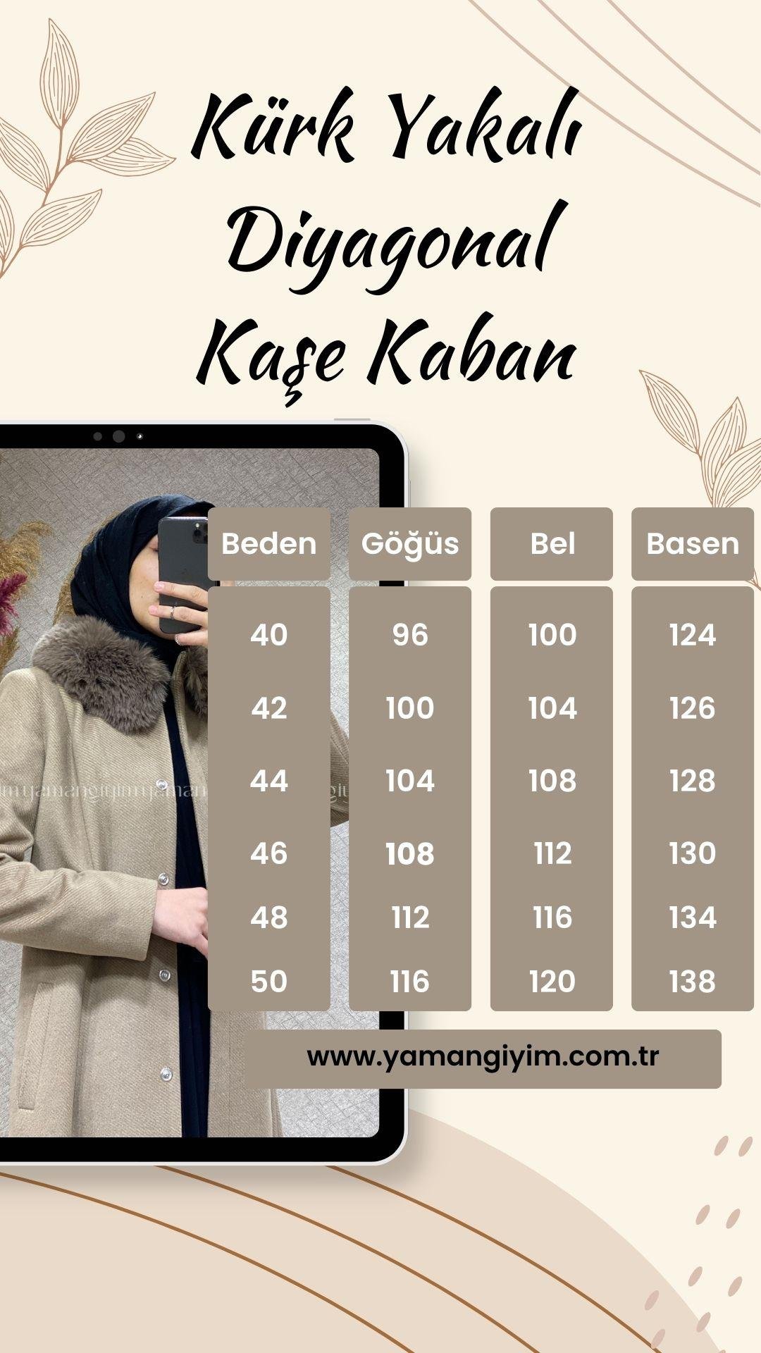 7336 PANOVA DİAGONEL KABAN - BEJ