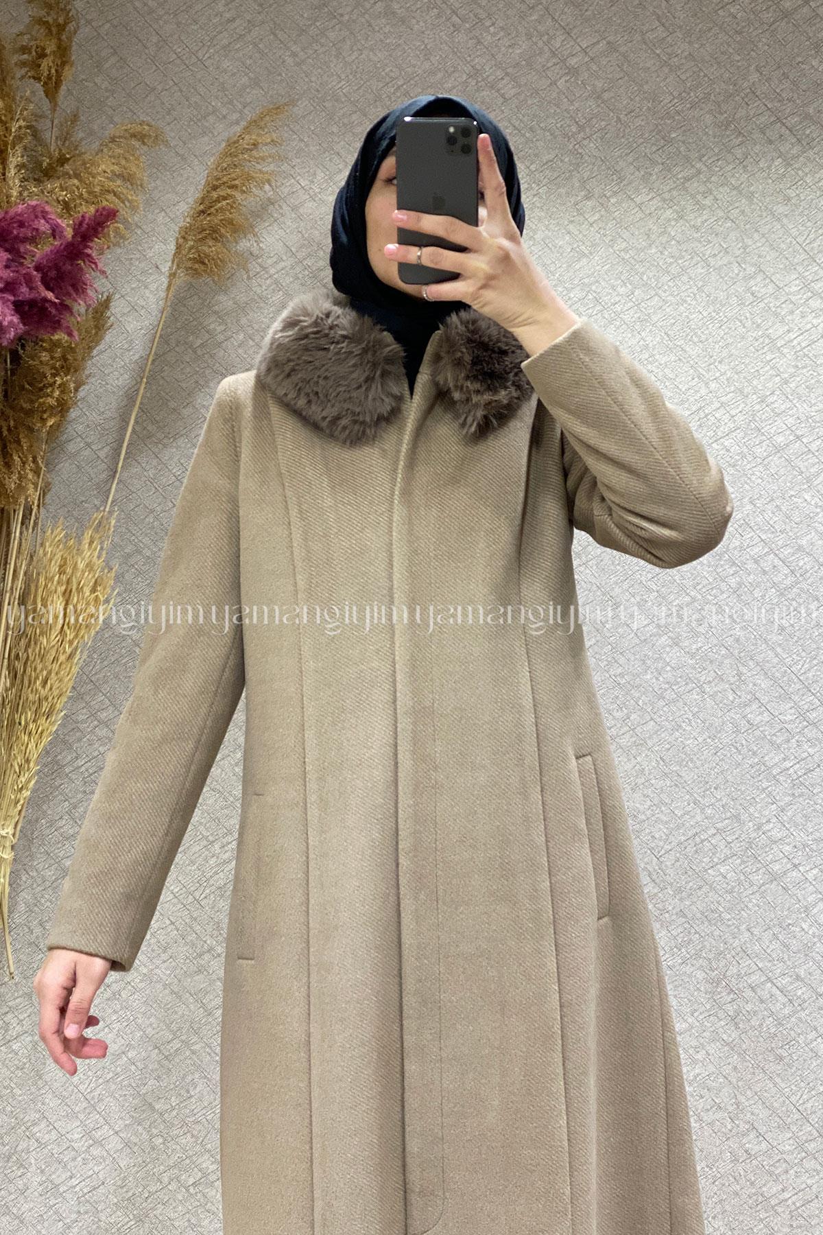 7336 PANOVA DİAGONEL KABAN - BEJ