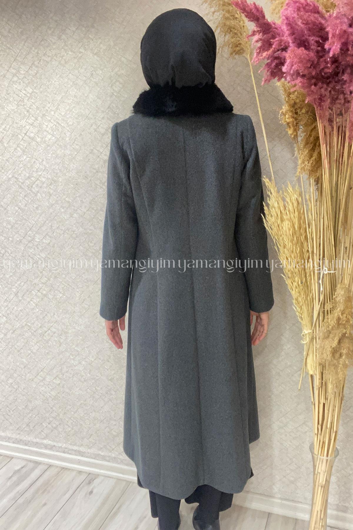 7336 PANOVA DİAGONEL KABAN - SİYAH