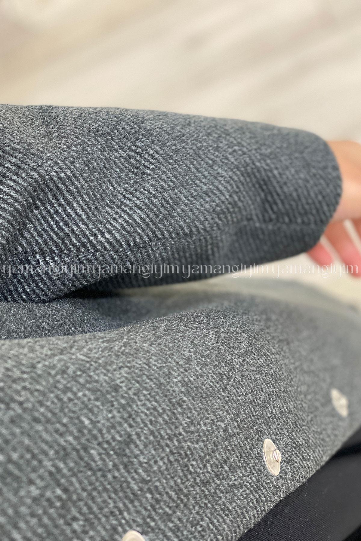 7336 PANOVA DİAGONEL KABAN - SİYAH