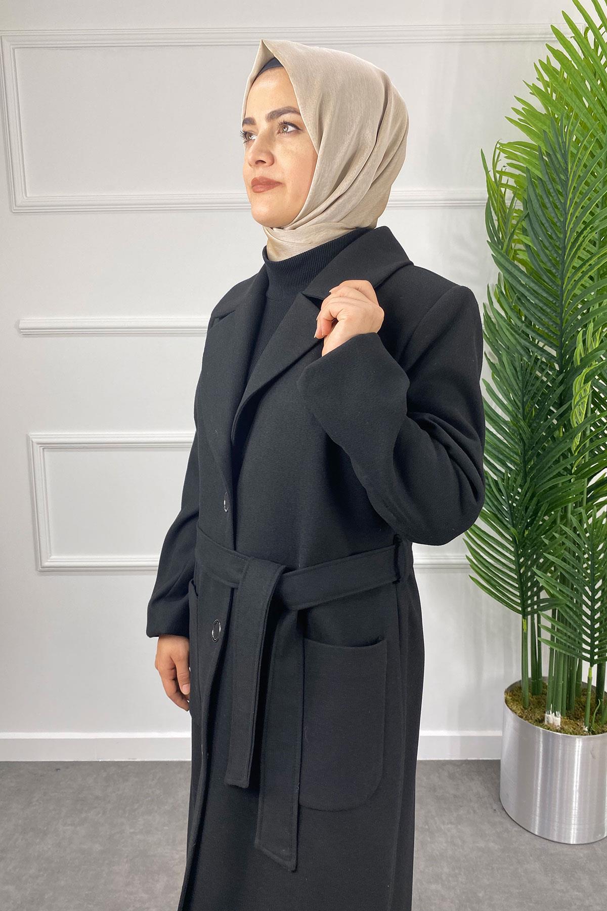 7355 PANOVA KAŞE KABAN - Siyah