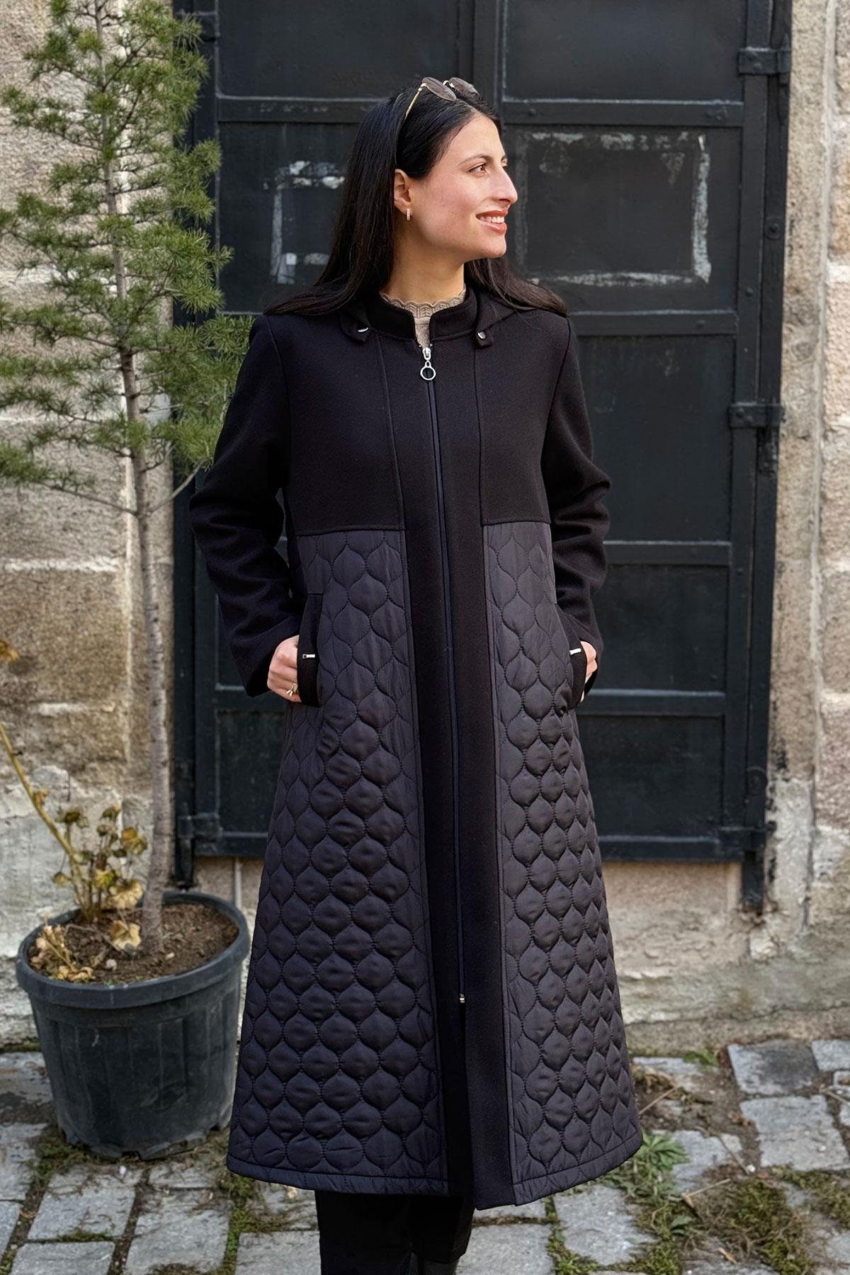 8117 KAPİTONE ROBALI KAŞMİR KAP - Siyah