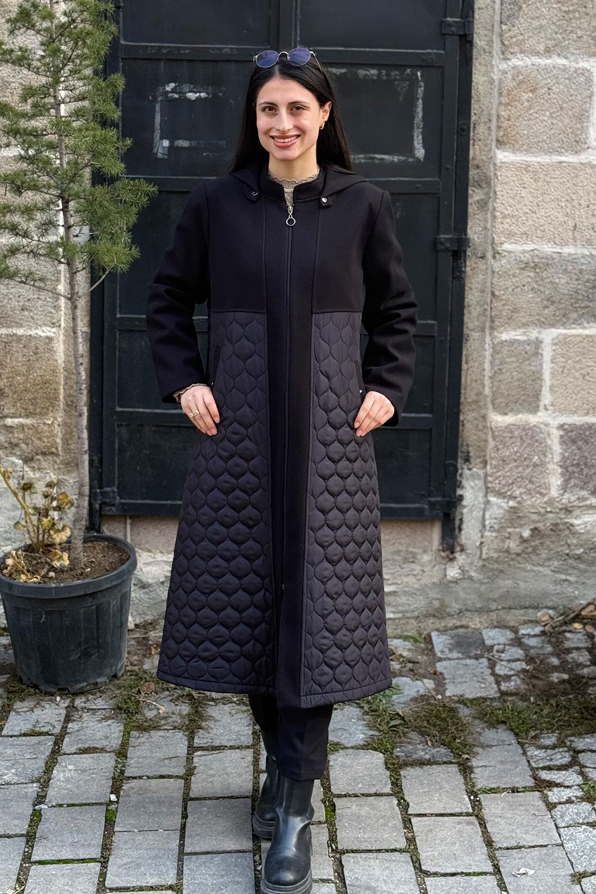 8117 KAPİTONE ROBALI KAŞMİR KAP - Siyah