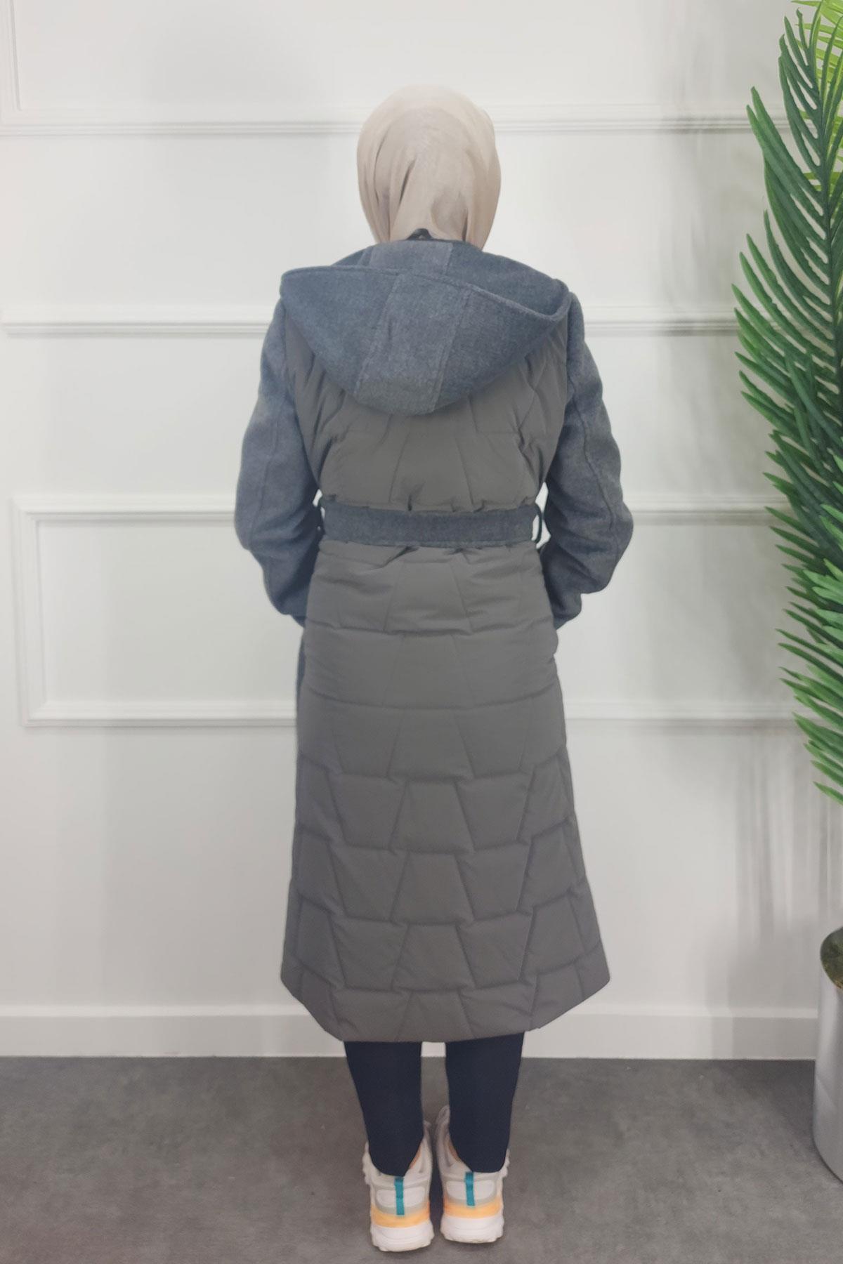 8201 MİLAS ŞİŞME KABAN - Gri