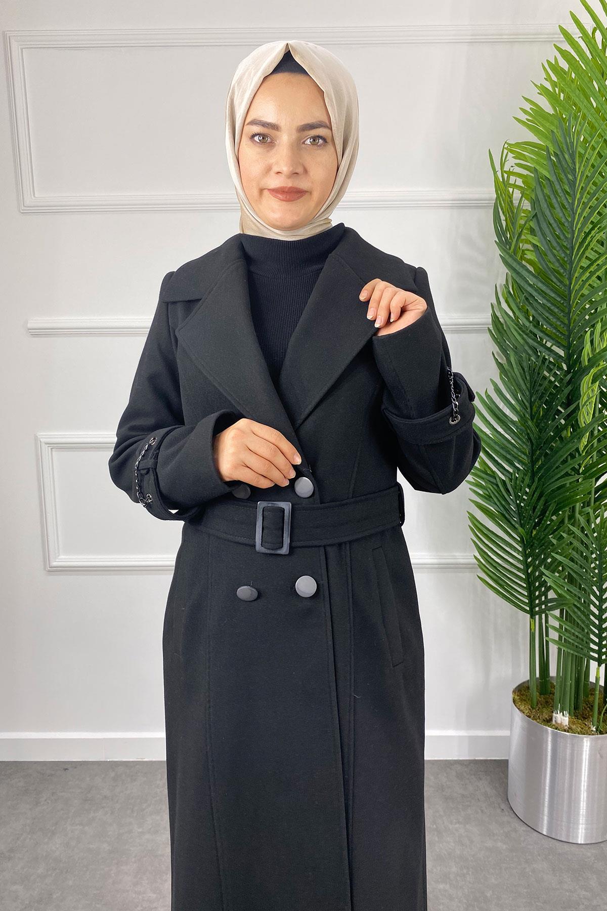 8215 KAŞE KABAN - Siyah