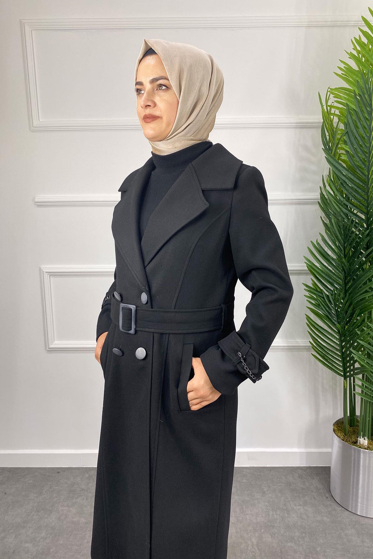 8215 KAŞE KABAN - Siyah