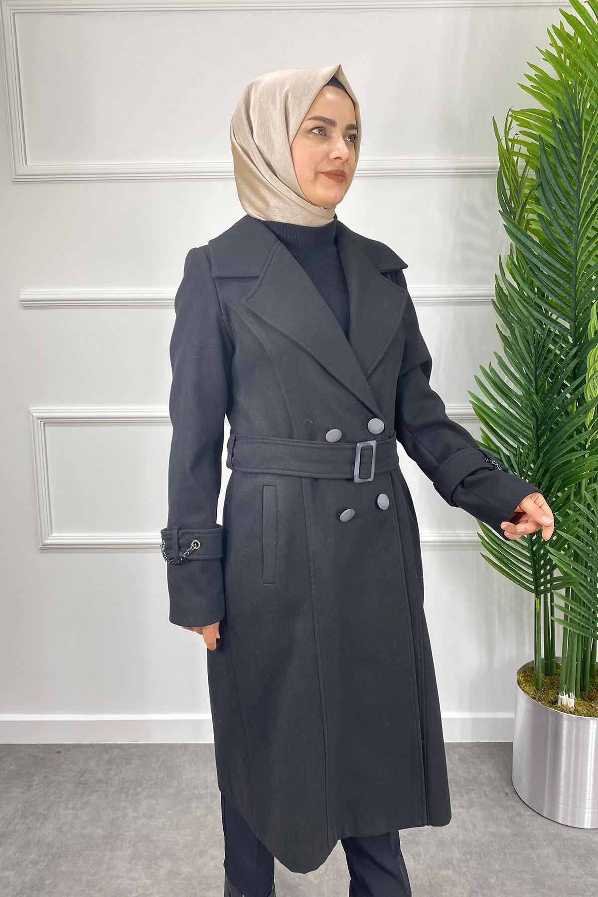 8215 KAŞE KABAN - Siyah