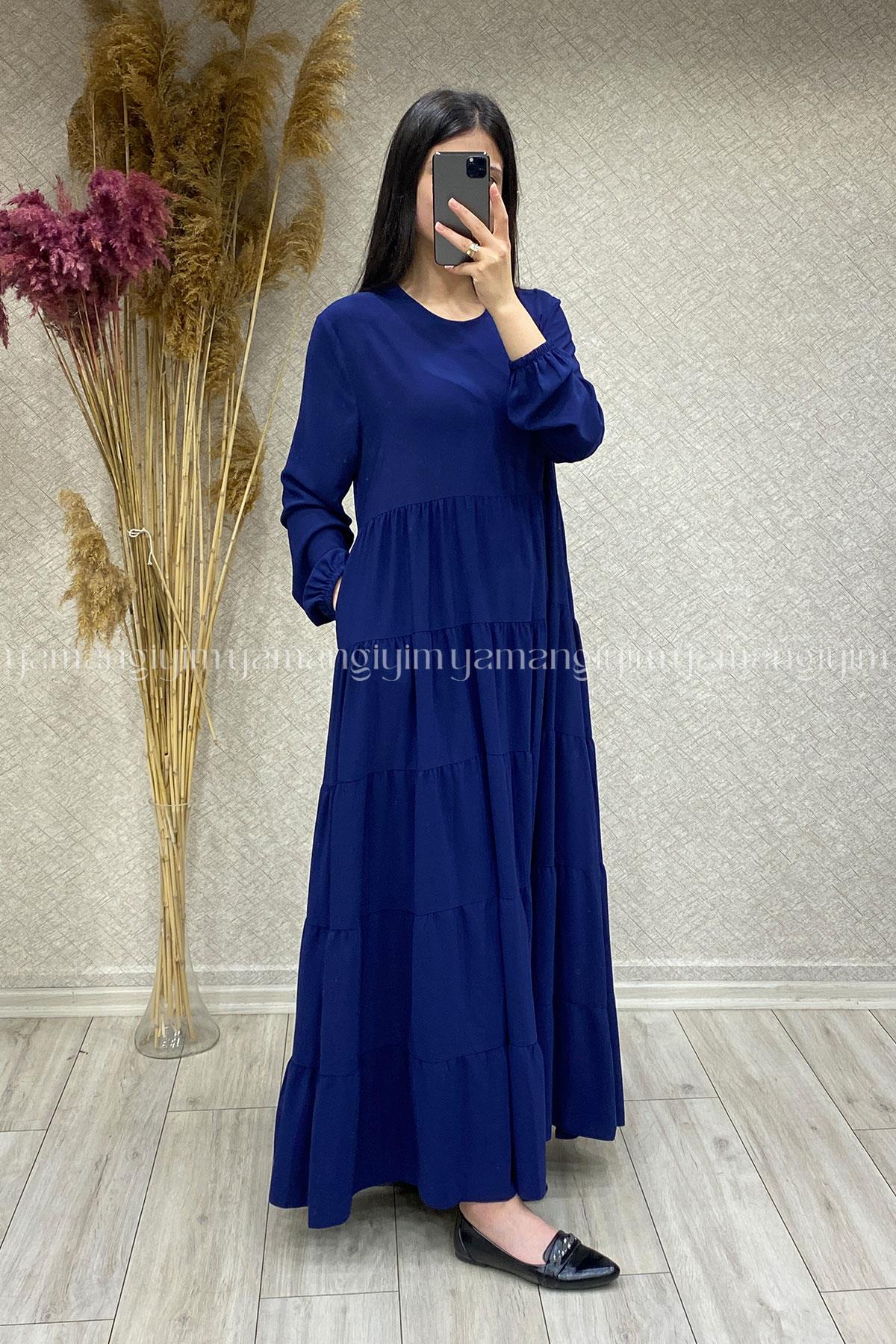 8617 MUSAB ELBİSE - İndigo